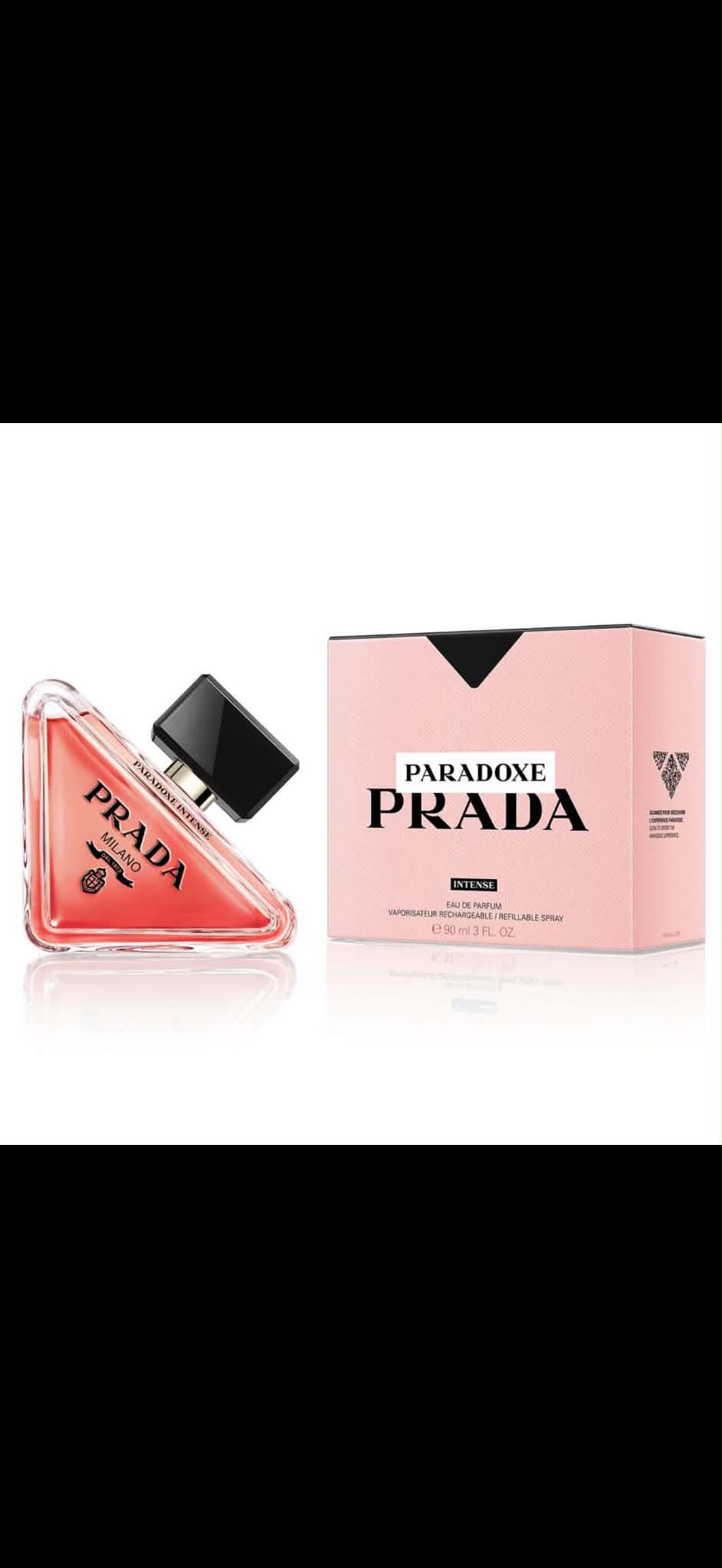 Prada Paradoxe Intense perfume bottle and box